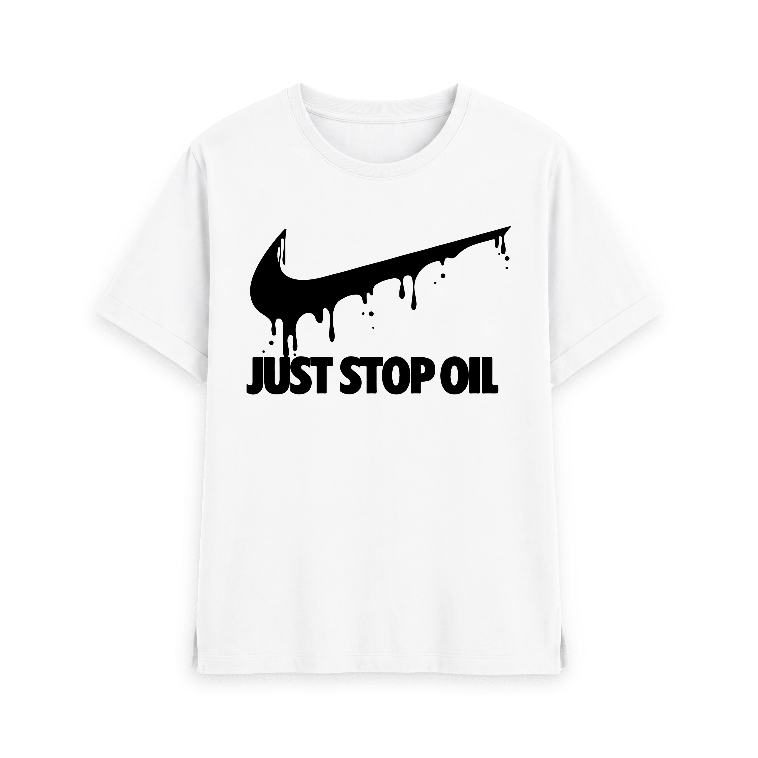 White Printed T-shirt Front