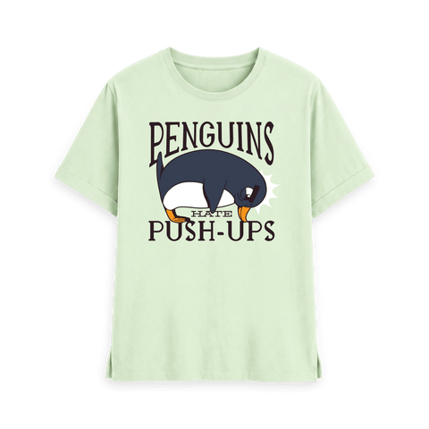 Pastel Green Printed T-shirt Front