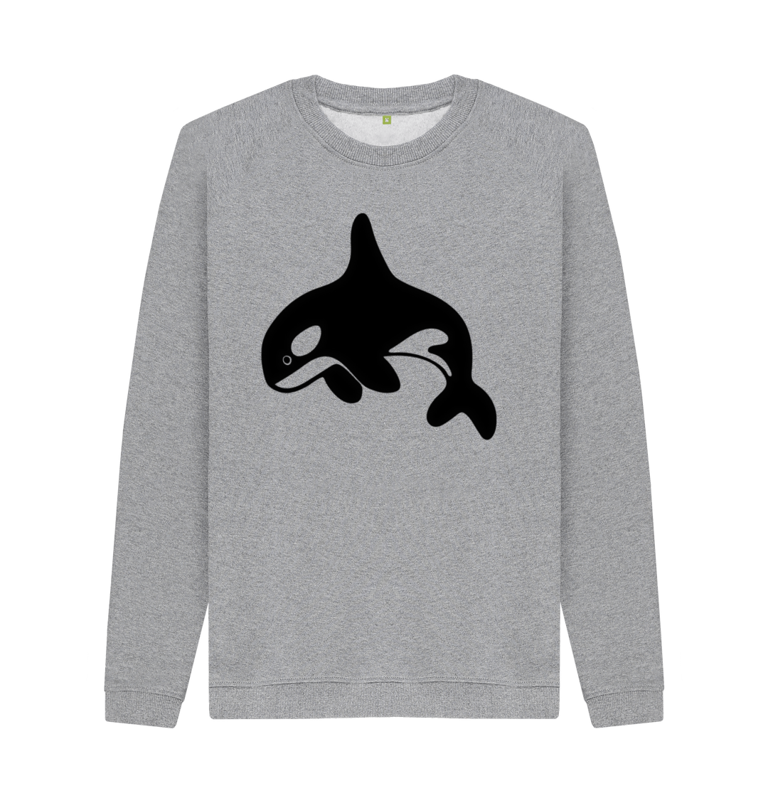 Light Heather Printed Sweater Front