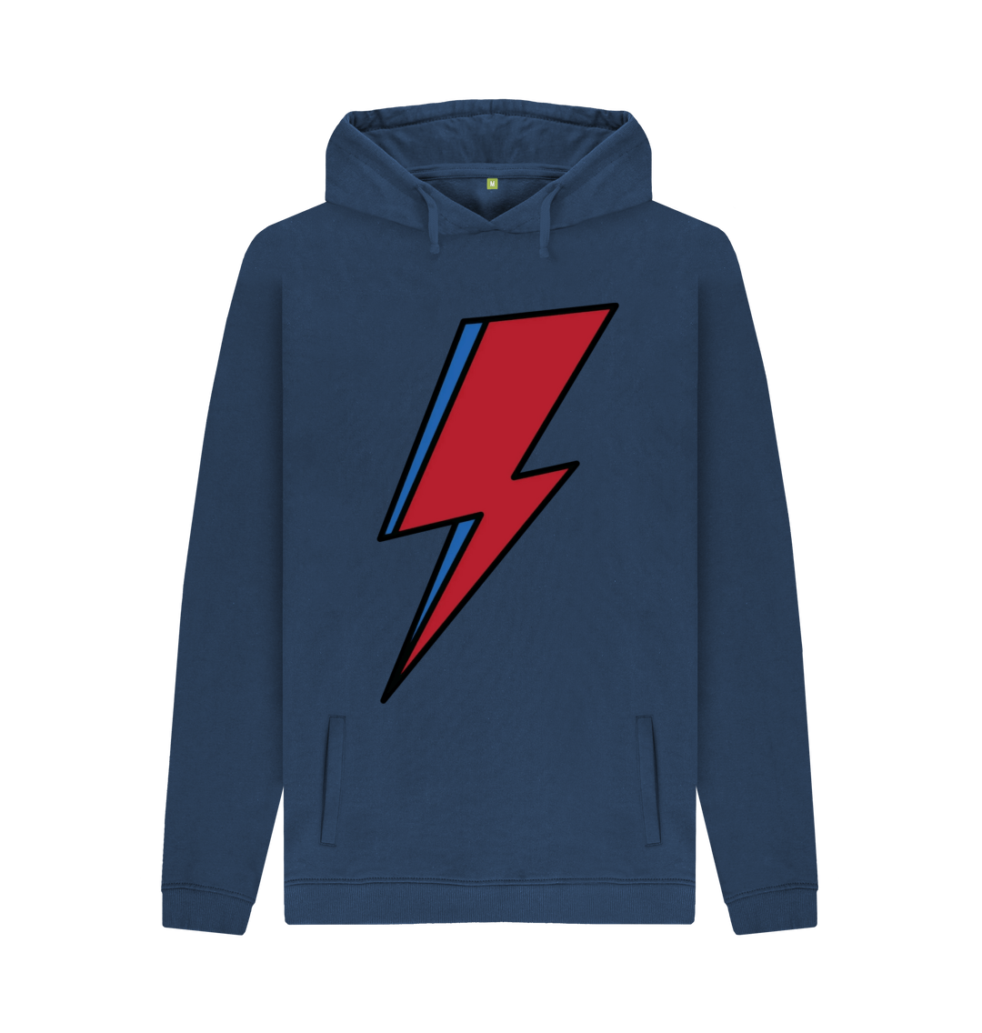 Navy Printed Hoody Front