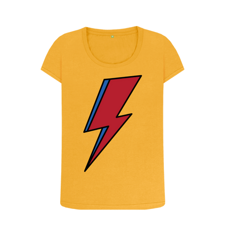 Mustard Printed T-shirt Front