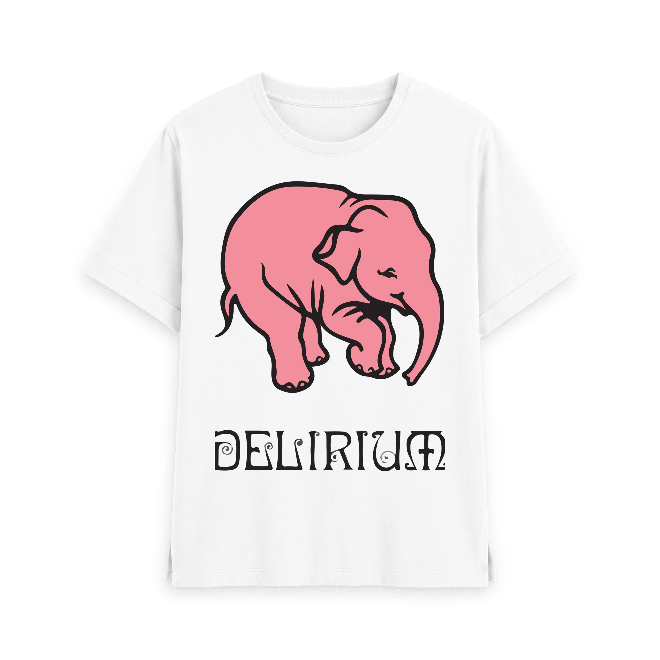 White Printed T-shirt Front