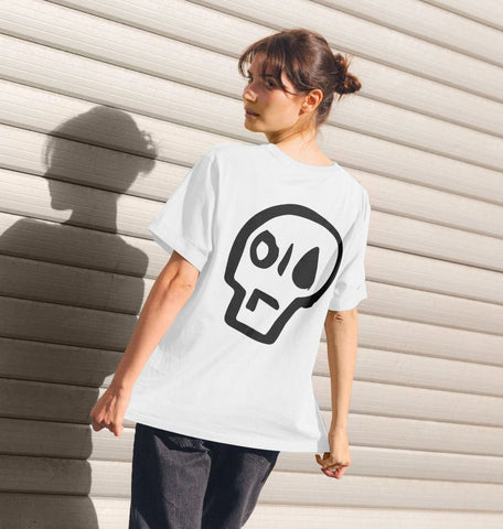 Just Stop Oil x Skull Women's Relaxed Fit Tee