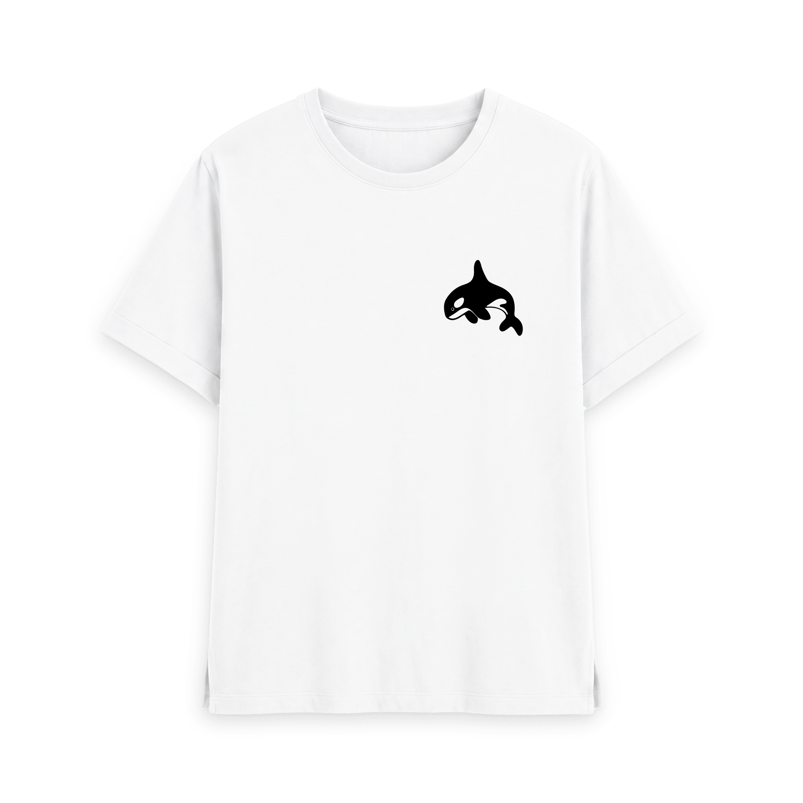 White Printed T-shirt Front