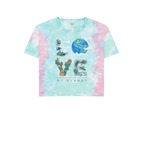 Pastel Tie Dye Printed T-shirt Front