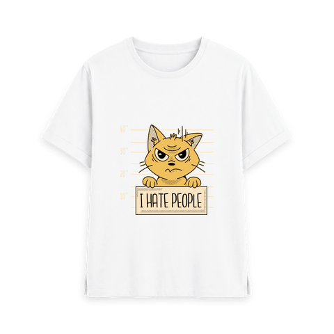 White Printed T-shirt Front