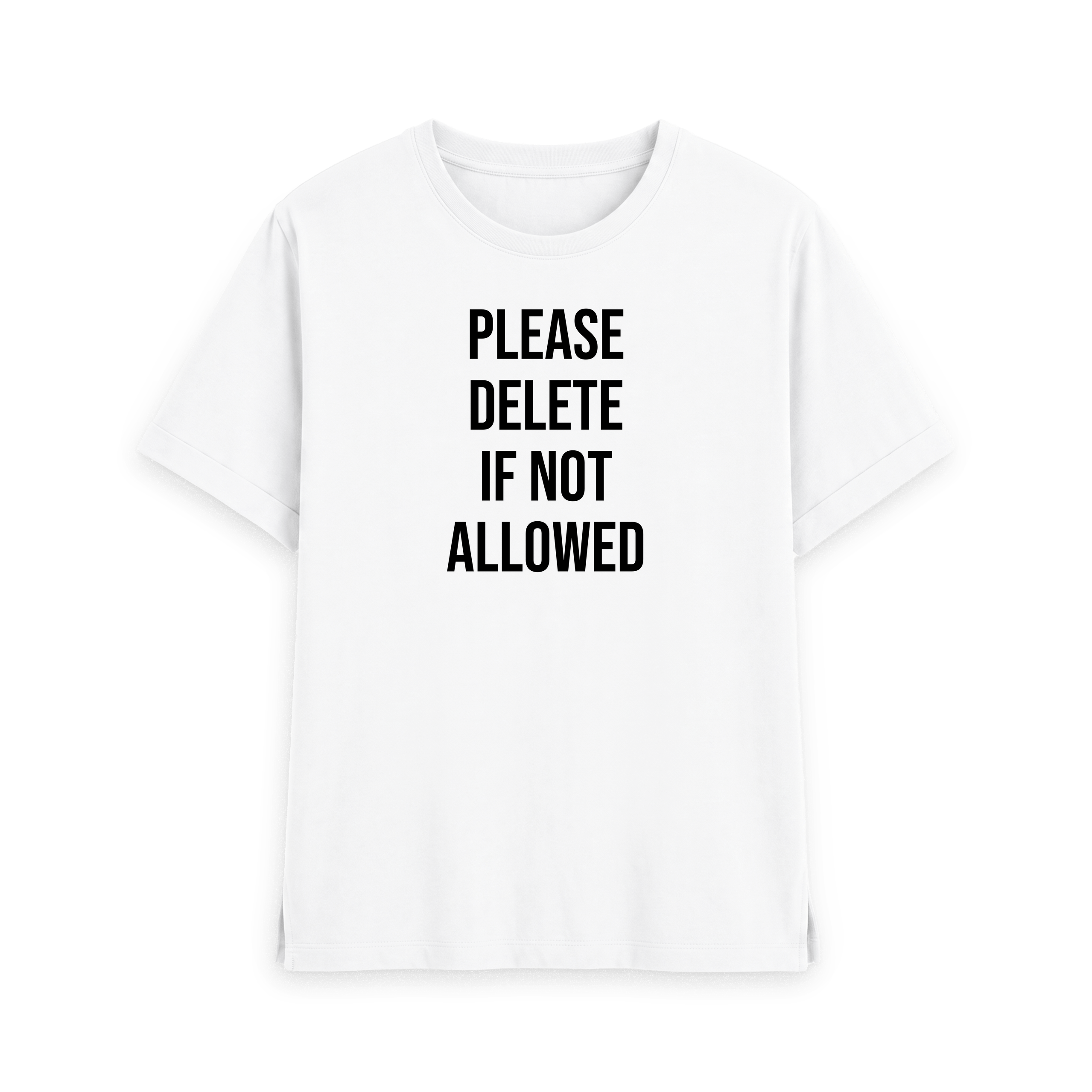 White Printed T-shirt Front