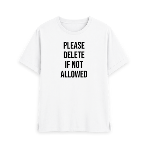 White Printed T-shirt Front