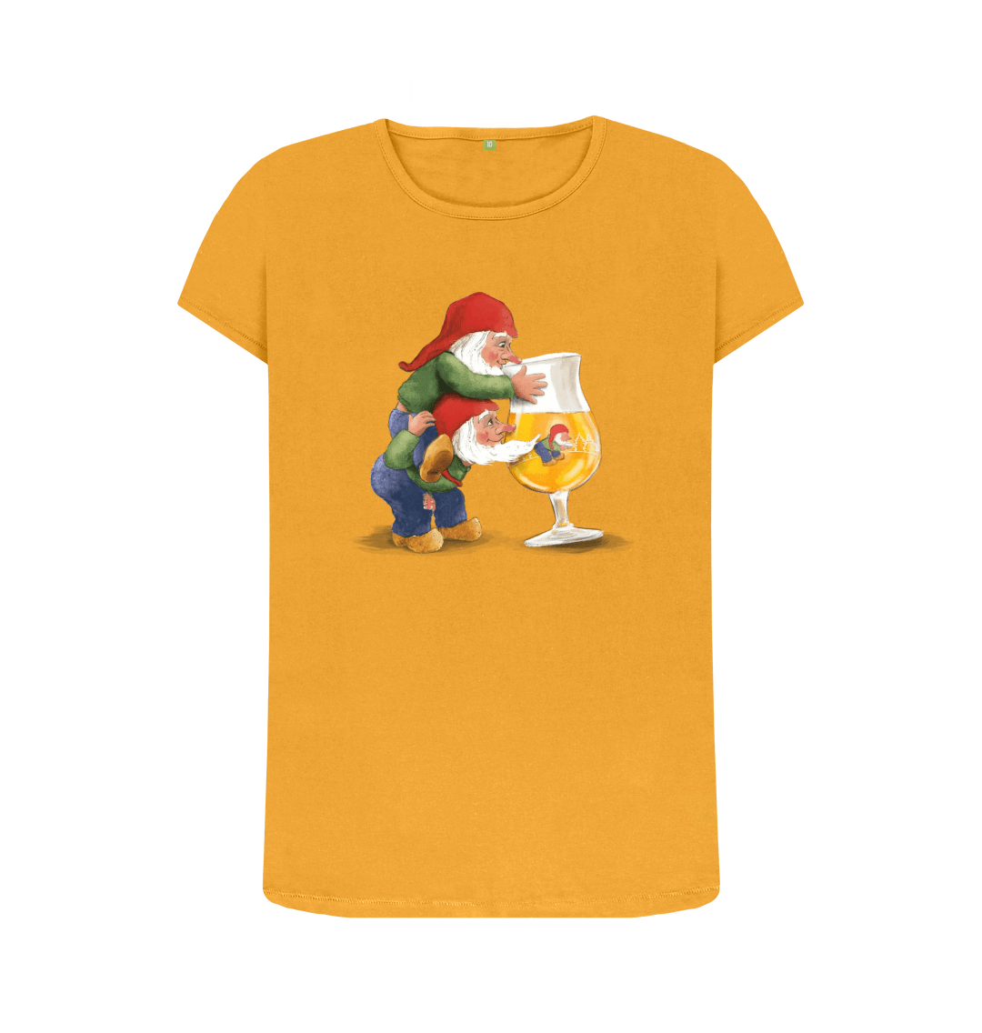 Mustard Printed T-shirt Front