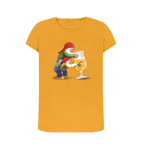 Mustard Printed T-shirt Front