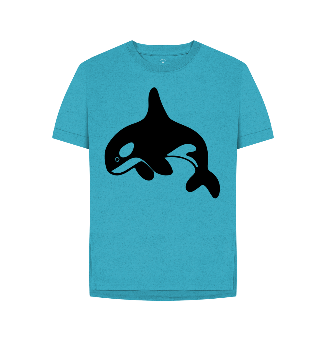 Ocean Blue Printed T-shirt Front