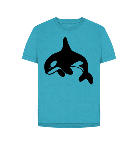 Ocean Blue Printed T-shirt Front