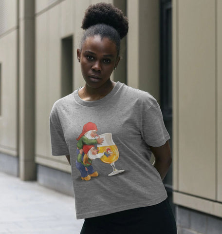 Gnomes Drinking La Chouffe Women's Boxy Tee