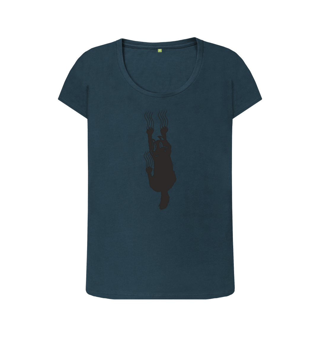 Denim Blue Printed T-shirt Front