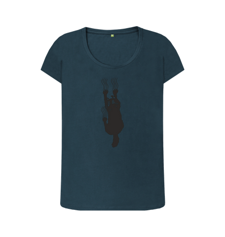 Denim Blue Printed T-shirt Front