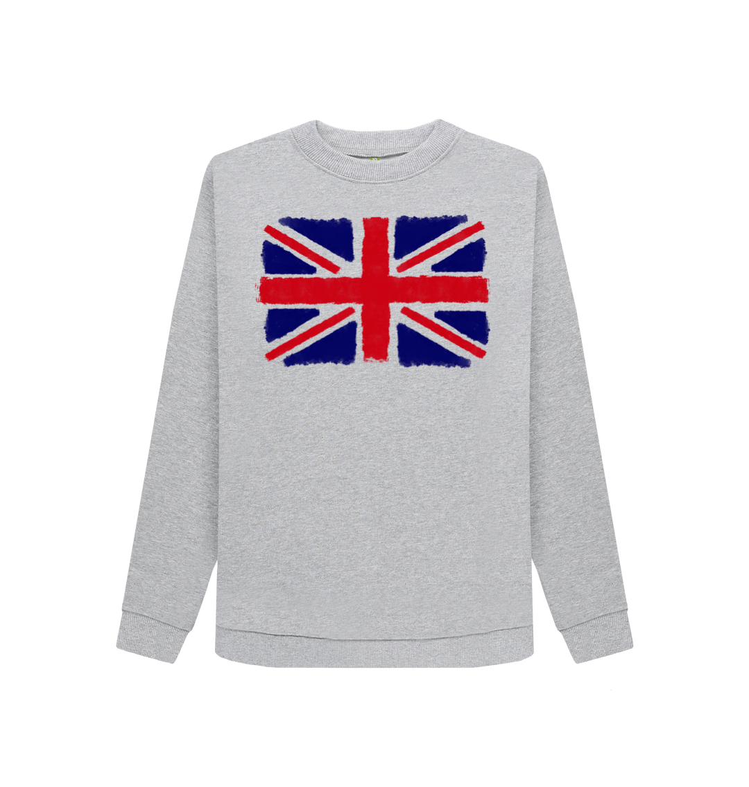 Light Heather Printed Sweater Front