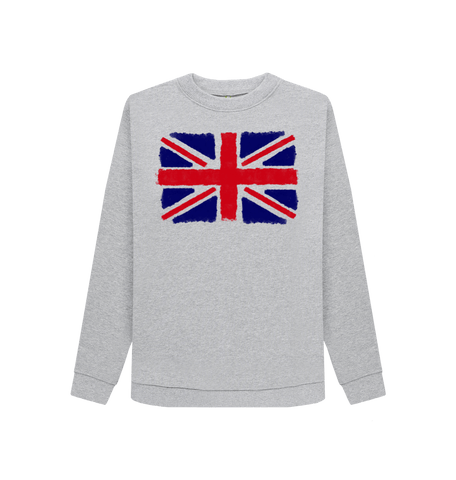Light Heather Printed Sweater Front