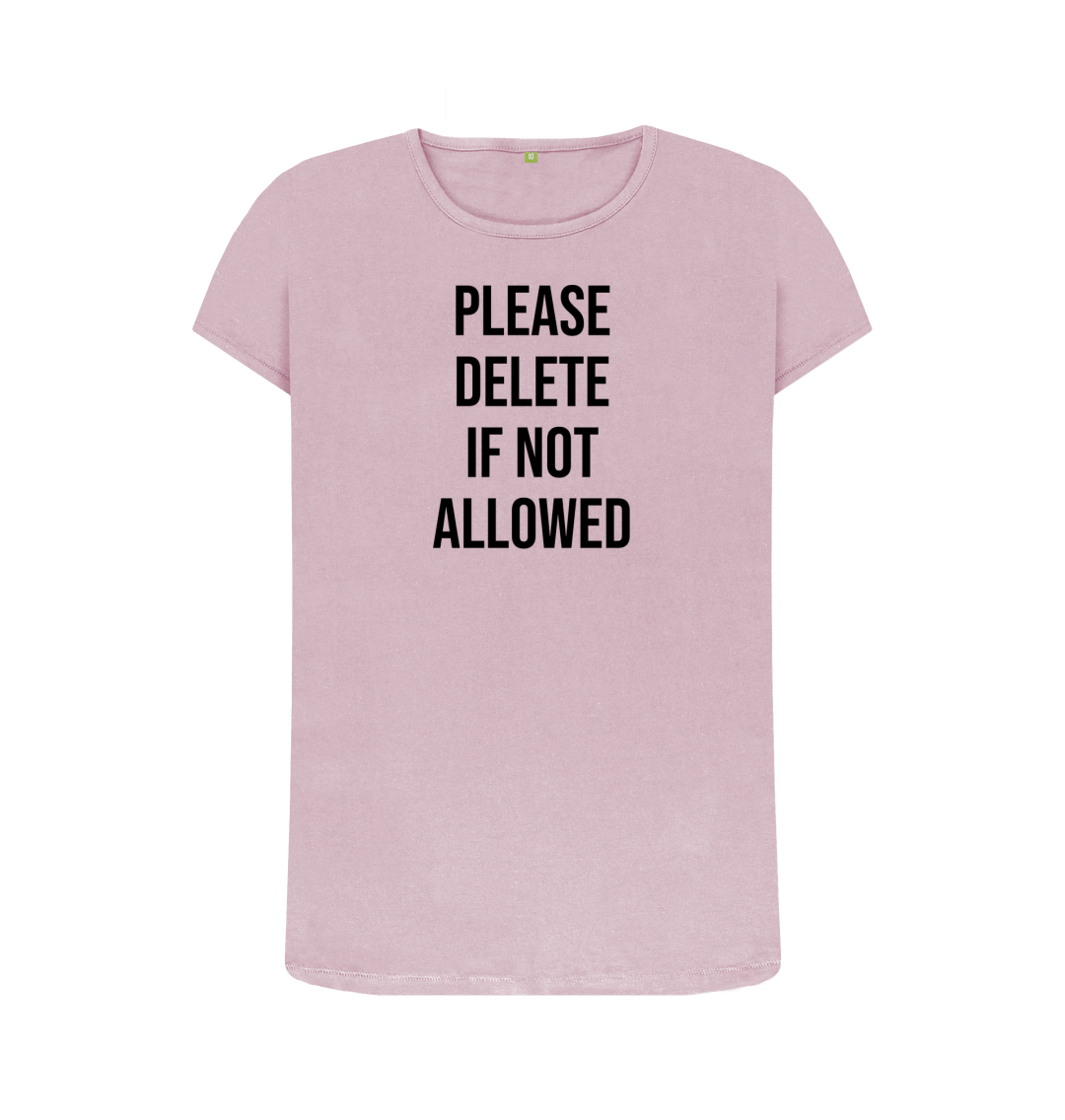 Mauve Printed T-shirt Front
