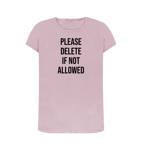 Mauve Printed T-shirt Front