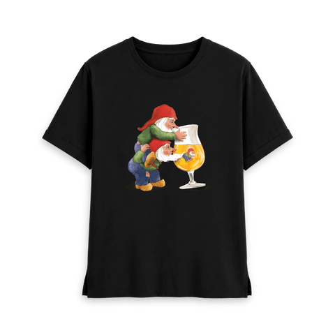 Black Printed T-shirt Front