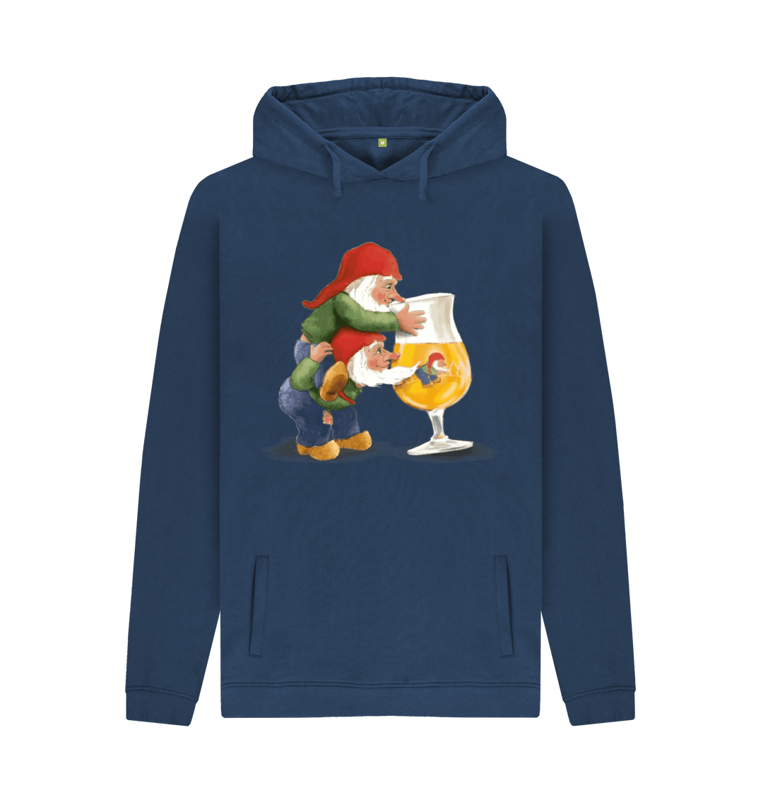 Navy Printed Hoody Front