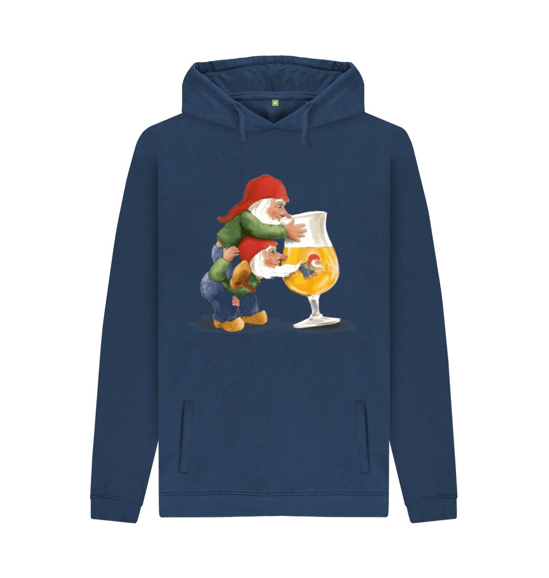 Navy Gnomes Drinking La Chouffe Men's Pullover Hoodie