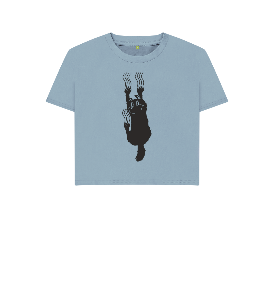 Stone Blue Printed T-shirt Front
