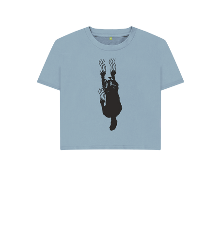 Stone Blue Printed T-shirt Front