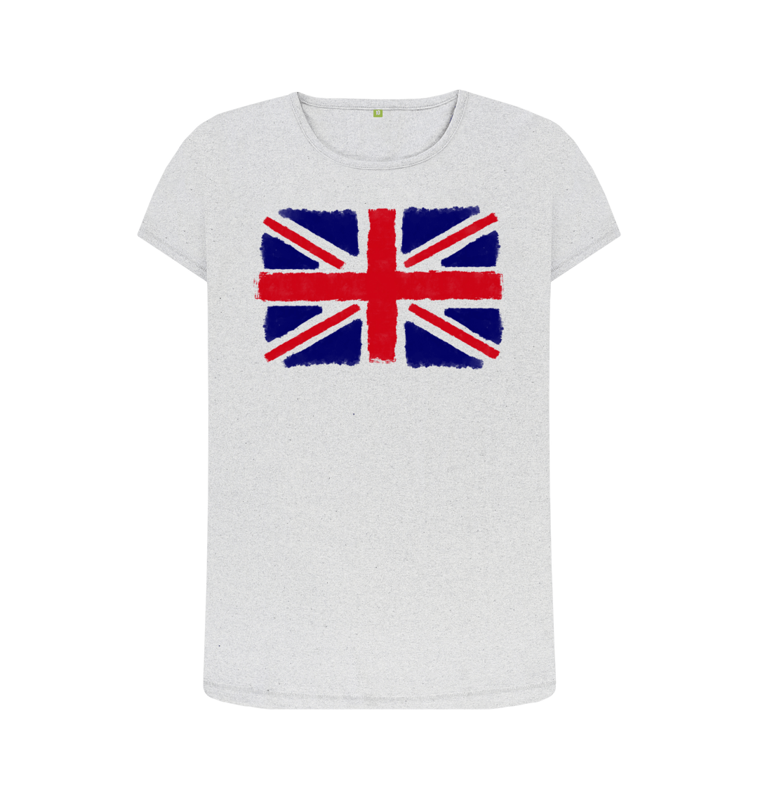 Grey Recycled Printed T-Shirt Front