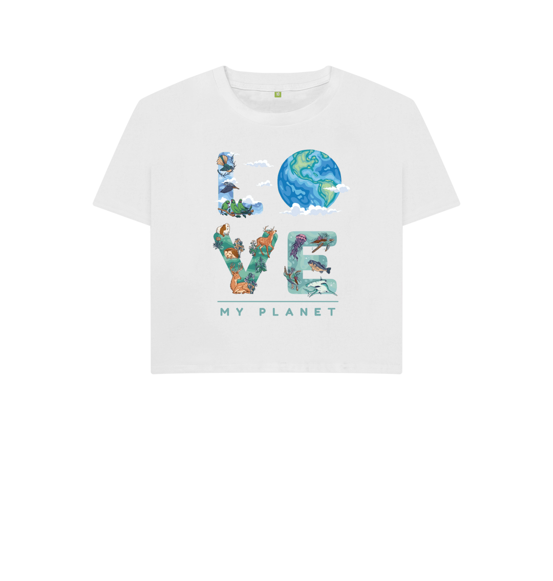 White Printed T-shirt Front