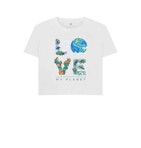 White Printed T-shirt Front