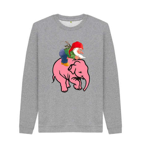 Light Heather Printed Sweater Front