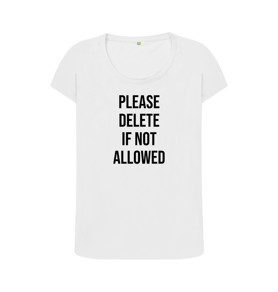 White Printed T-shirt Front