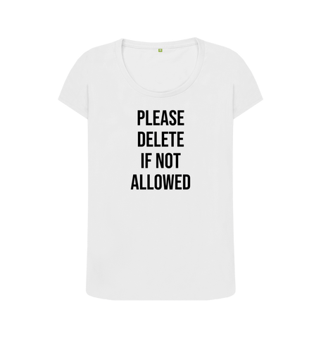 White Printed T-shirt Front