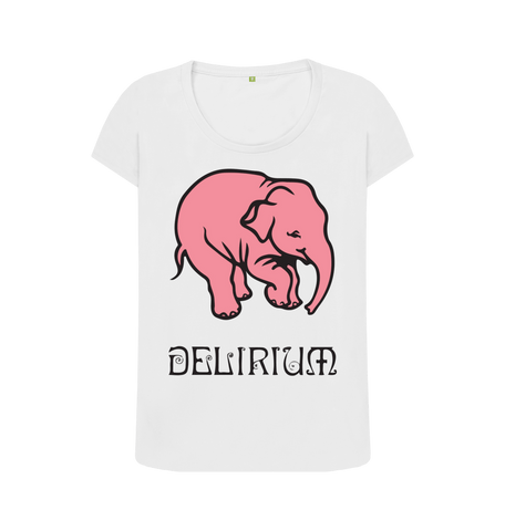 White Printed T-shirt Front