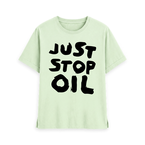 Pastel Green Printed T-shirt Front