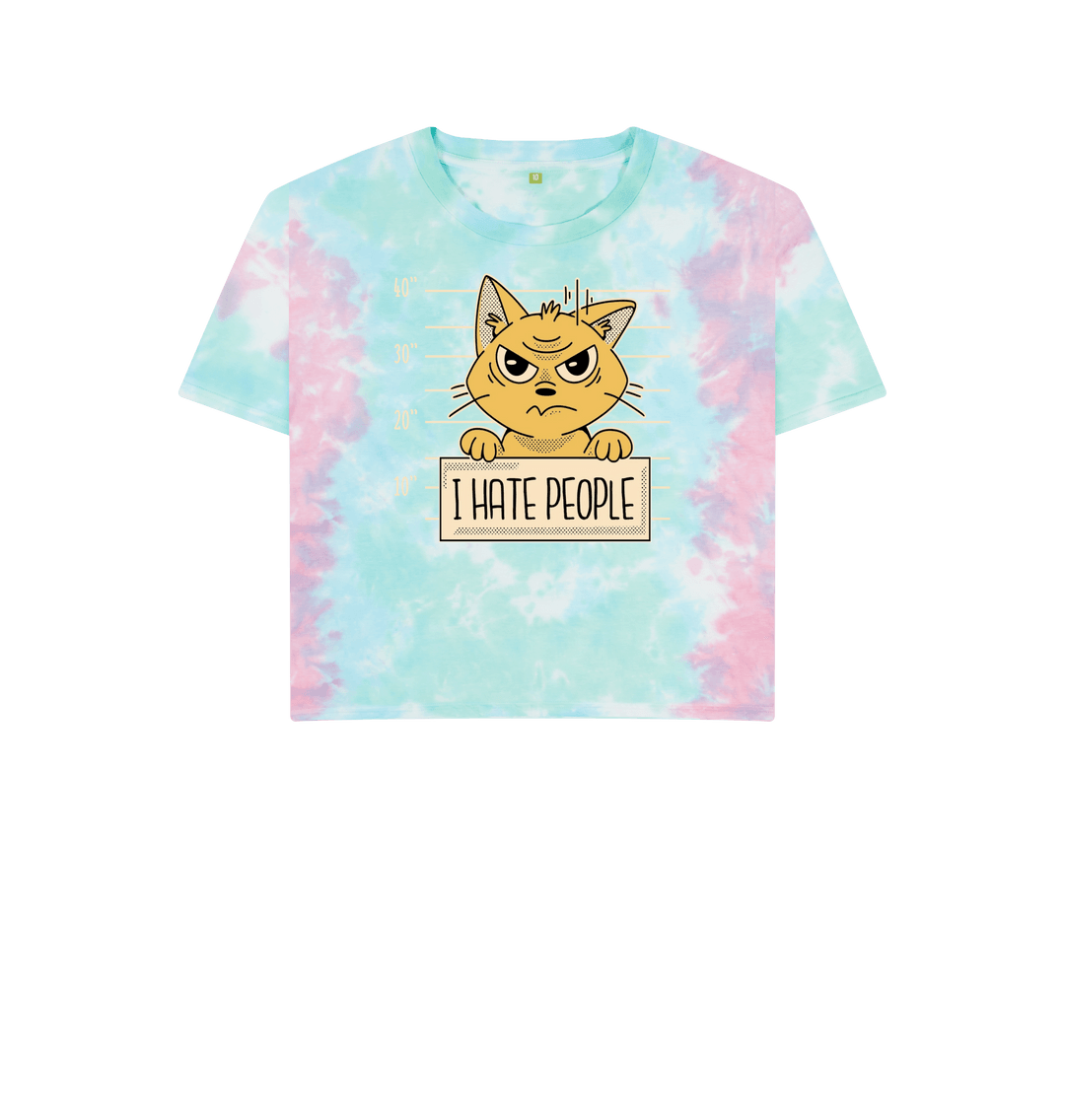 Pastel Tie Dye Printed T-shirt Front