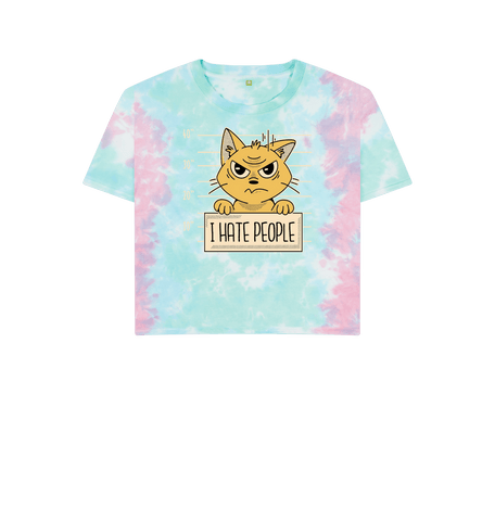 Pastel Tie Dye Printed T-shirt Front