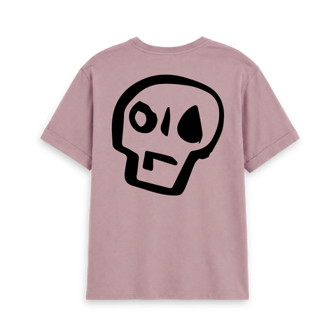 Mauve Printed T-shirt Back