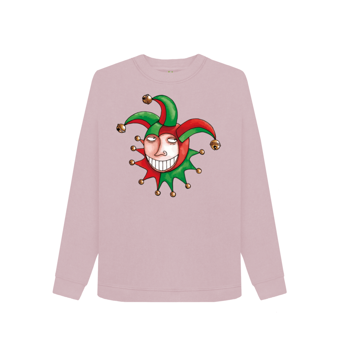 Mauve Printed Sweater Front