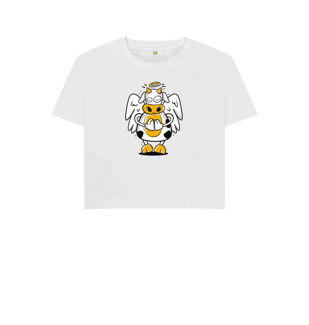 White Printed T-shirt Front