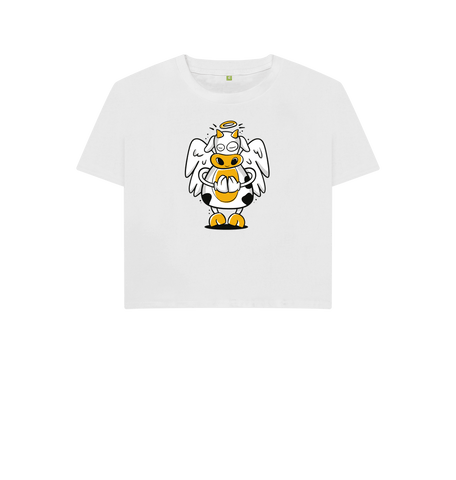 White Printed T-shirt Front