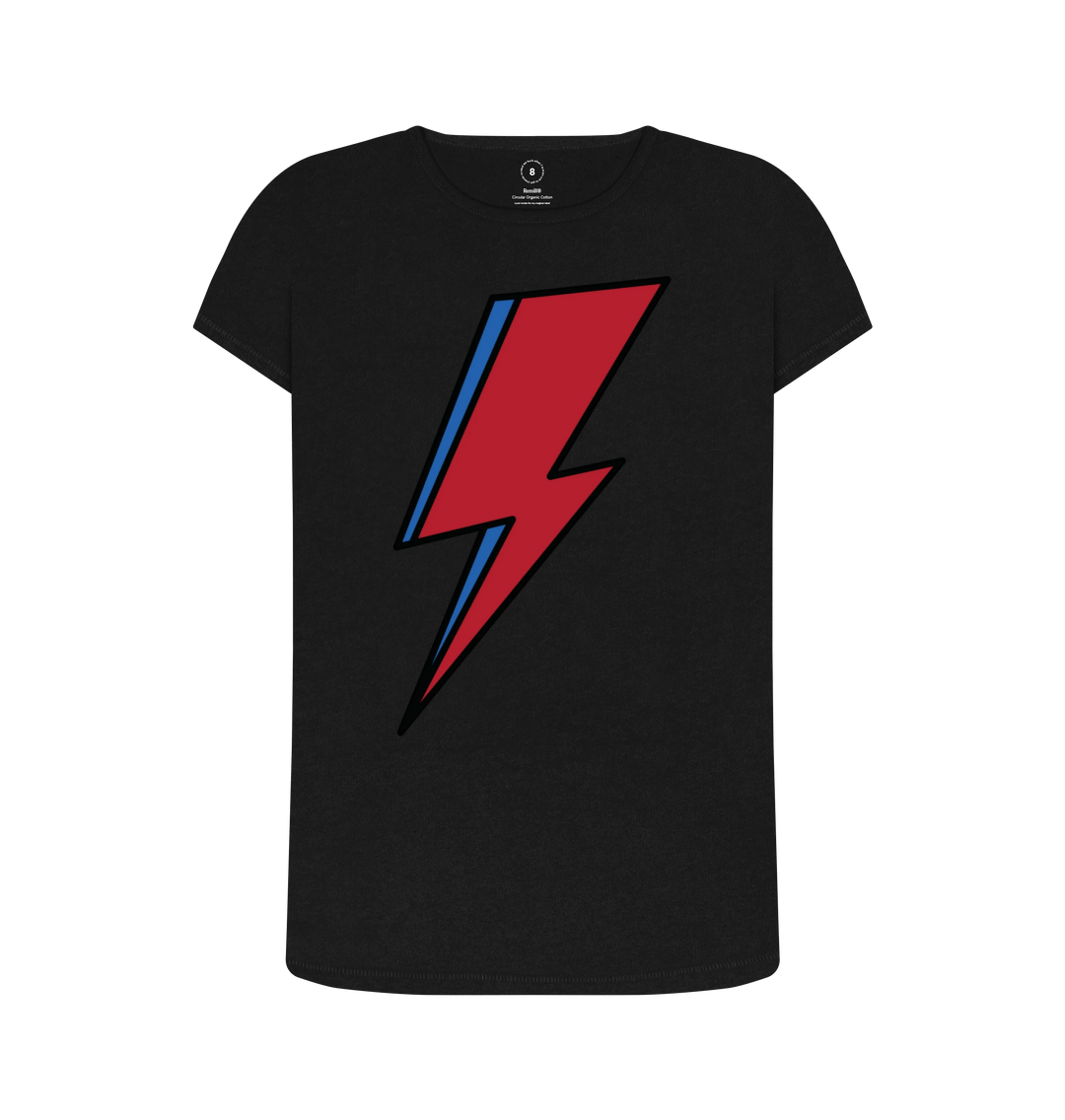Black Recycled Printed T-Shirt Front