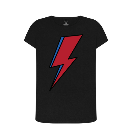 Black Recycled Printed T-Shirt Front