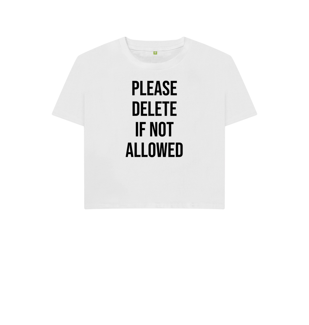 White Printed T-shirt Front