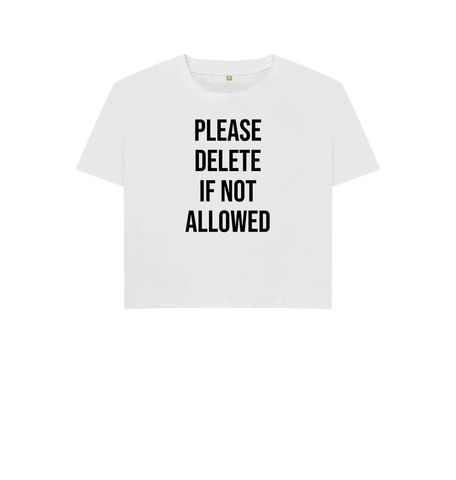 White Printed T-shirt Front