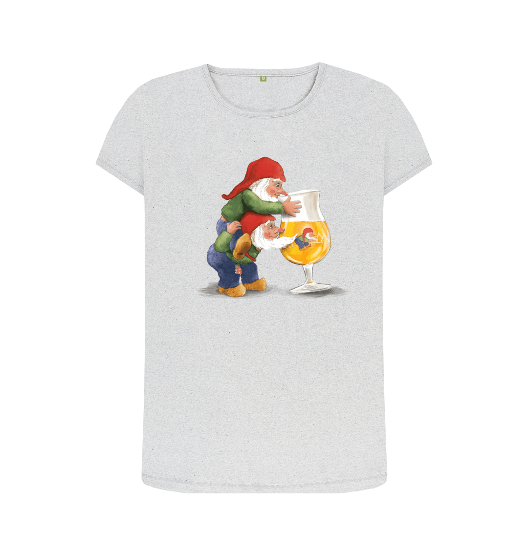 Grey Recycled Printed T-Shirt Front