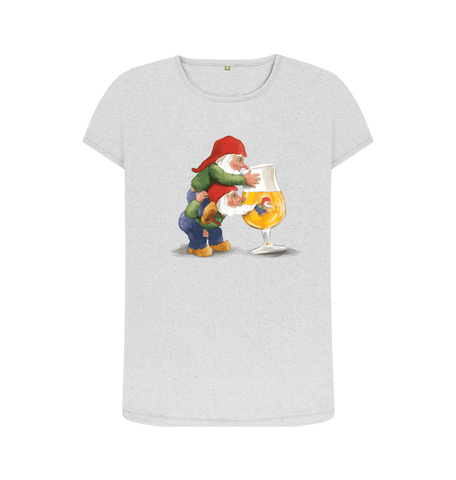Grey Recycled Printed T-Shirt Front