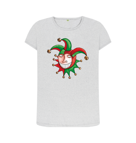 Grey Recycled Printed T-Shirt Front