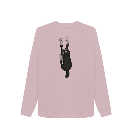 Mauve Printed Sweater Front